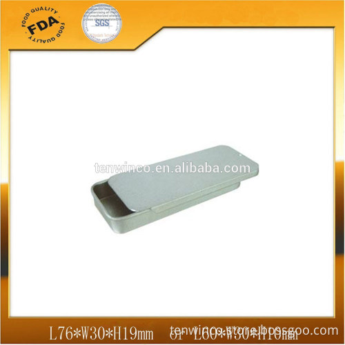 Rectangle Mint Tin Box with Sliding Lid